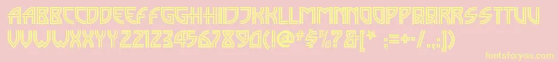Madisonsquarenf Font – Yellow Fonts on Pink Background