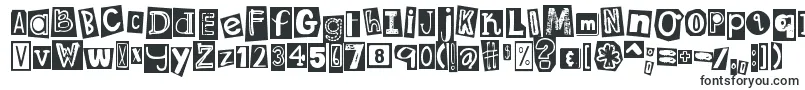 Шрифт DjbRansomNoteClippedMessy – крутые шрифты