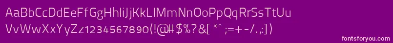 ThaitilliumImproved2502 Font – Pink Fonts on Purple Background