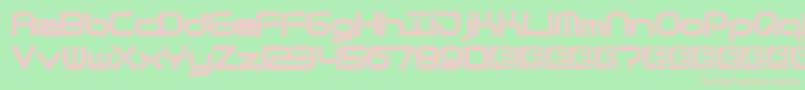 Quanttap Font – Pink Fonts on Green Background