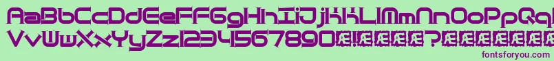 Quanttap Font – Purple Fonts on Green Background