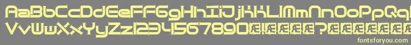 Quanttap Font – Yellow Fonts on Gray Background