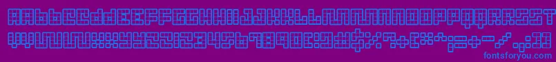 TrickBlueprint Font – Blue Fonts on Purple Background