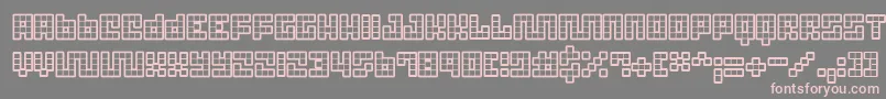 TrickBlueprint Font – Pink Fonts on Gray Background