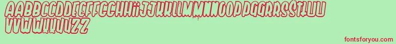 YoTeAmoPeroEnSecreto Font – Red Fonts on Green Background