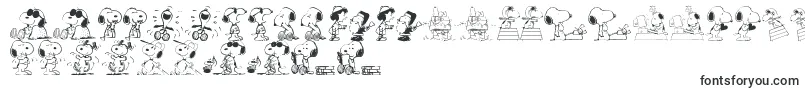Шрифт SnoopyDings – шрифты Snoopy