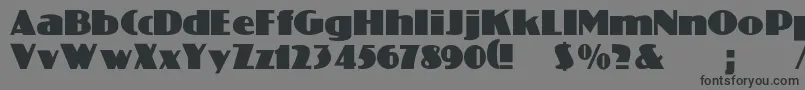 Crosset Font – Black Fonts on Gray Background