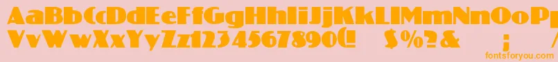 More about Crosset Font Crosset Font – Orange Fonts on Pink Background