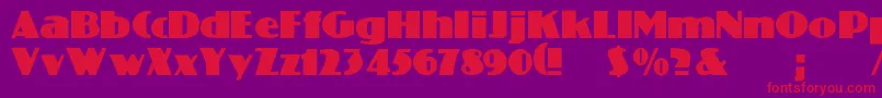 Crosset Font – Red Fonts on Purple Background