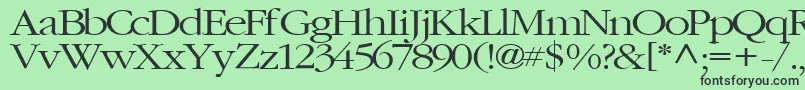 ElvisRegularTtstd Font – Black Fonts on Green Background