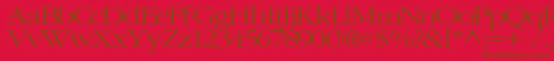 ElvisRegularTtstd Font – Brown Fonts on Red Background