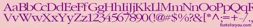 ElvisRegularTtstd Font – Purple Fonts on Pink Background