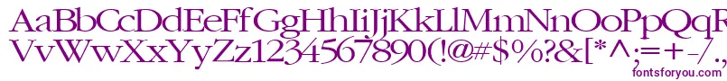 ElvisRegularTtstd Font – Purple Fonts on White Background
