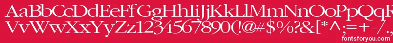 ElvisRegularTtstd Font – White Fonts on Red Background