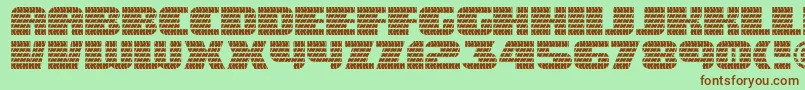 Eagle ffy Font – Brown Fonts on Green Background