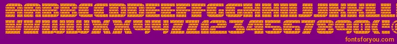 Eagle ffy Font – Orange Fonts on Purple Background