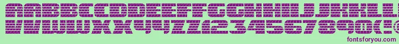 Eagle ffy Font – Purple Fonts on Green Background