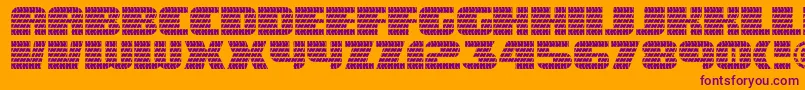 Eagle ffy-Schriftart – Violette Schriften auf orangefarbenem Hintergrund