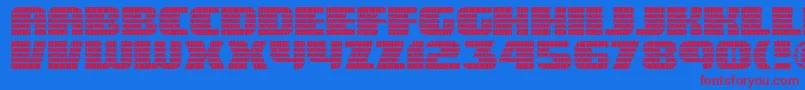 フォントEagle ffy – 赤い文字の青い背景