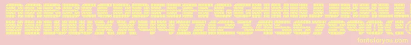 Eagle ffy Font – Yellow Fonts on Pink Background