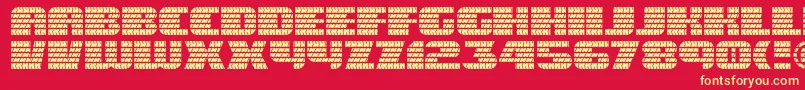 Eagle ffy Font – Yellow Fonts on Red Background