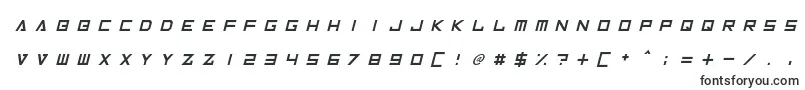Шрифт InversionzUnboxedItalic – инопланетные шрифты