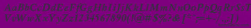 Myslt Font – Black Fonts on Purple Background