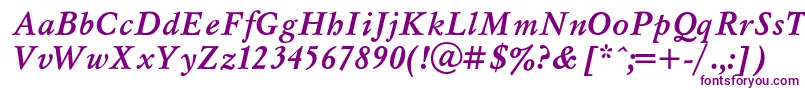 Myslt-fontti – violetit fontit