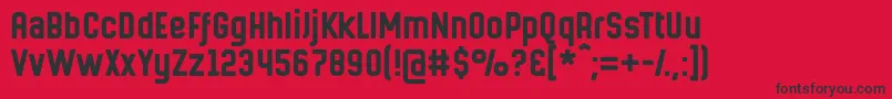 Hermanomayor Font – Black Fonts on Red Background