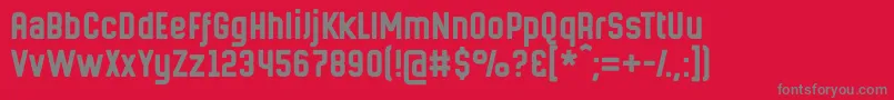 Hermanomayor Font – Gray Fonts on Red Background