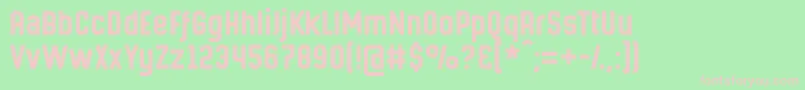 Hermanomayor Font – Pink Fonts on Green Background