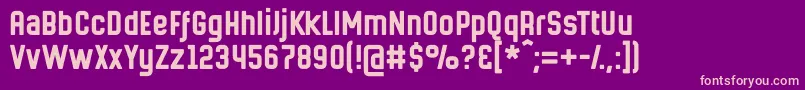 Hermanomayor Font – Pink Fonts on Purple Background