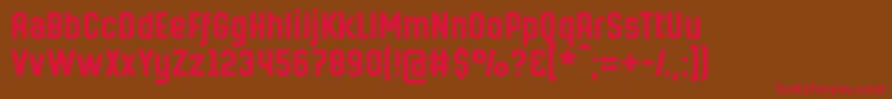 Hermanomayor Font – Red Fonts on Brown Background