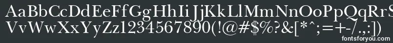 フォントPasmaPlain.001.001 – 黒い背景に白い文字