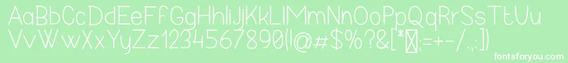 RealizeMyPassion Font – White Fonts on Green Background