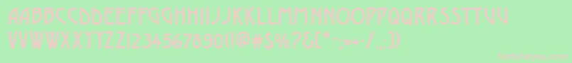 GeDelphinaeusCaps Font – Pink Fonts on Green Background