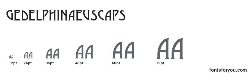 Größen der Schriftart GeDelphinaeusCaps