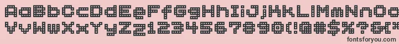 Bmblock Font – Black Fonts on Pink Background