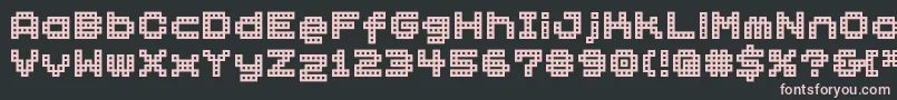 Bmblock Font – Pink Fonts on Black Background