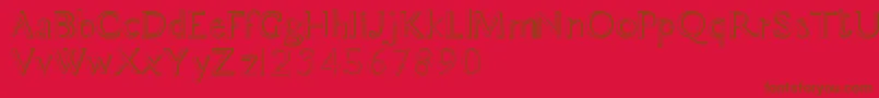 Breo Font – Brown Fonts on Red Background