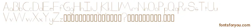 Шрифт Xack – коричневые шрифты на белом фоне