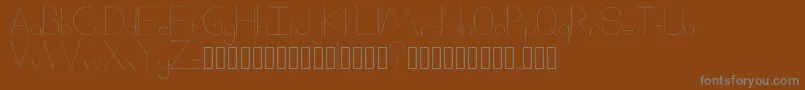 Шрифт Xack – серые шрифты на коричневом фоне