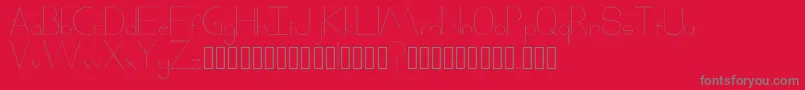 Xack Font – Gray Fonts on Red Background