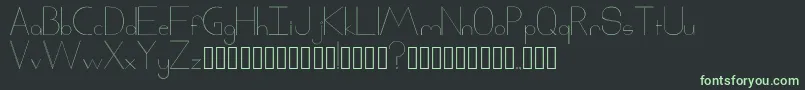 Шрифт Xack – зелёные шрифты на чёрном фоне