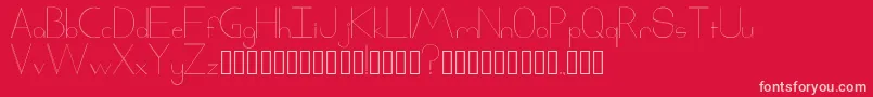Xack Font – Pink Fonts on Red Background