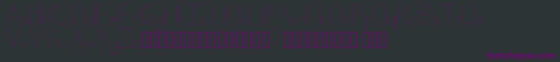 Xack Font – Purple Fonts on Black Background