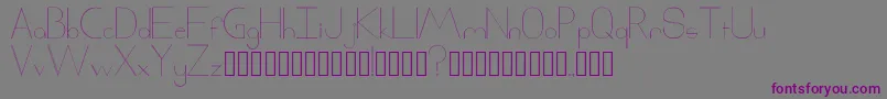 Шрифт Xack – фиолетовые шрифты на сером фоне