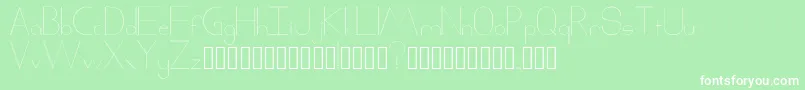 Xack Font – White Fonts on Green Background