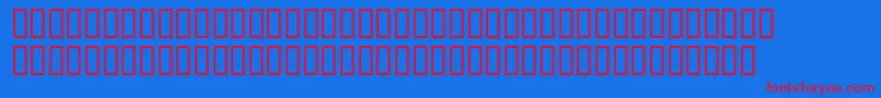フォントMcsCircleFat – 赤い文字の青い背景