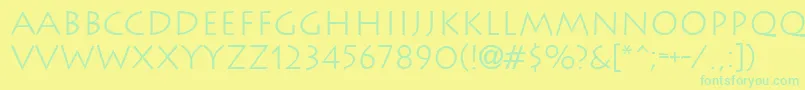 More about Lithographlight Font Lithographlight Font – Green Fonts on Yellow Background